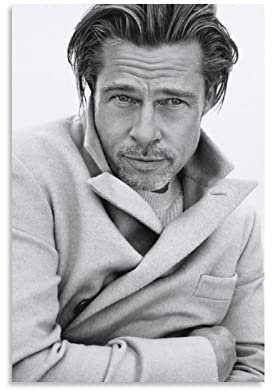 LIANGFANG Brad Pitt Sexy Handsome Art Foto-Poster 1 Heimdekoration Poster Wandkunst Hängendes Bild Druck Schlafzimmer Dekorative Malerei Poster Zimmer Ästhetik 30 x 45 cm