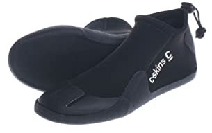 C Skins 2023 Mens Legend 3mm Round Toe Reef Wetsuit Boot Boots - Black Charcoal - Lightweight Breathable - Unisex Adult Footwear - 8