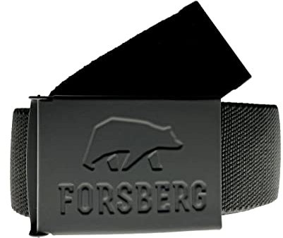 FORSBERG elastischer Gürtel mit Gummischließe und Flaschenöffner, Farbe:schwarz, Größe:uni