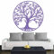 INDIGOS UG - Wandtattoo Wohnzimmer - Wandaufkleber Baum des Lebens - 0 - Lebensbaum Weltenbaum - 80x80 cm - Lavendel - Aufkleber Kinderzimmer Schlafzimmer Küche Badezimmer Büro Dekoration