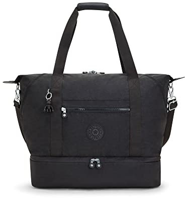Kipling Art M Weekender Tragetasche, Black Noir, 23.25''L x 17.75''H x 9.5''D, Kipling Damen Art M Weekender Tote Bag