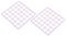 PATIKIL 12x12 Wire Grid Panel, 2 Pack Metal Mesh Wall Decor Decorative Panels Board Photo Pictures Display Hanging Organizer for Home Office, Purple