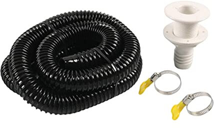Rianpesn Bilge Pump Kit for Boats - Flexible PVC Drainage Pipe Hose | Flexible Plumbing Kit for Boating Accessories, Easy Installation on Marine Boats & RVs