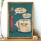 BIEMBI Poster mit Aufdruck „I Hate My Jobs“, lustige Zahnbürste und Toilettenpapier, humorvolles Leinwandgemälde, Wandkunst, Bild, Badezimmerdekoration, 50 x 70 cm, rahmenlos