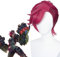 Anime Arcane Vi Cosplay Perücke, The Piltover Enforcer Perücke, Tiefe Rose Farbe Kurze Frau Und Mann Perücken, Für Halloween, Party, Karneval, Mit Perücke Cap