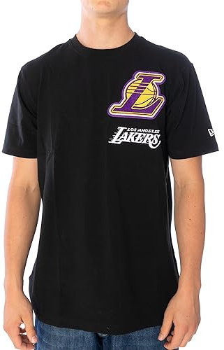 New Era Logoselect Los Angeles Lakers T-Shirt Herren Shirt schwarz, M