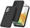 AK Funda para Samsung Galaxy A33 5G con 2Piezas Protector de Pantalla Cristal Templado,Funda de Liquida Suave Silicona para Samsung Galaxy A33 5G Carcasa Protectora Anti-Choque Case(Negro)