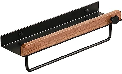 Estanteria Baño Organizador De Ducha De Madera Estante De Baño Montado En La Pared Estante De Ducha para Balcones Ducha Estanteria Ducha Estante Baño (Color : B, Size : 40cm)