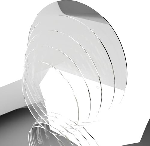 Acrylglas zuschnitt nach mass platte rund platten politur plexi platten 2-5mm Transparent Glasklar Materialstärke und Größe Wählbar (1, Dicke 3mm)