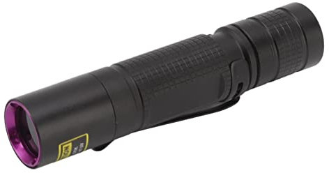 Spacnana Lampe de Poche à Lumière Noire, Lampe de Poche à Lumière Noire Portable, Mini Lumière Noire, Longueur d'onde de 365 Nm, Lampes à Stylo Ultraviolet pour l'urine d'animaux,