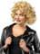 Funidelia | Sandy Perücke - Grease für Damen 50er Jahre: Rock & Roll, Pink Ladies, T-Birds, Grease - Zubehör für Erwachsene, Zubehör für Kostüm - Braun