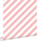 papier peint à rayures rose et blanc 0.53 x 10.05 m - ESTAhome