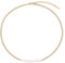 GAVU Collier Acier Inoxydable Plaqué Or pour Femmes, Collier Maille Cubaine, Collier Perles d'eau Douce pour Elle