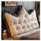 Yahbrra Headboard Large Back Cushion Comfortable Reading Cushion and Backrest In Bed, 2 In 1 Backrest and Head Cushion, Long Cushion for Couch, Wall and Day Bed(Crystal velvet-white,200 * 65cm)