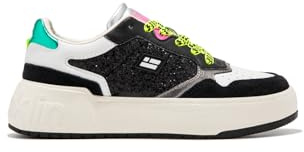 D.Franklin - Damen Schnürschuhe - Freizeitmode - Größe (39) - Modell Court - Sneaker - Sportliche Schuhe