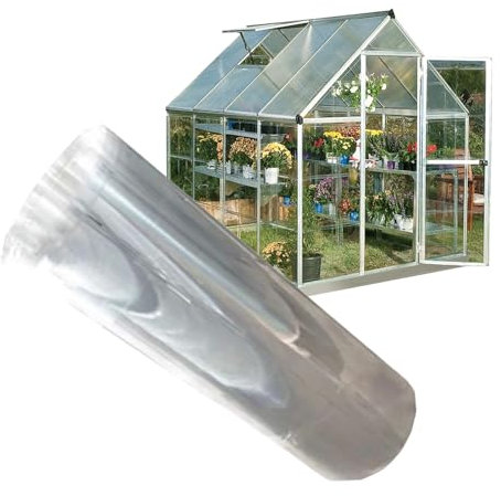 Lastra trasparente in policarbonato da 1 mm, flessibile, leggera, copertura per pergola, serra, giardino, 0,6 x 7 m