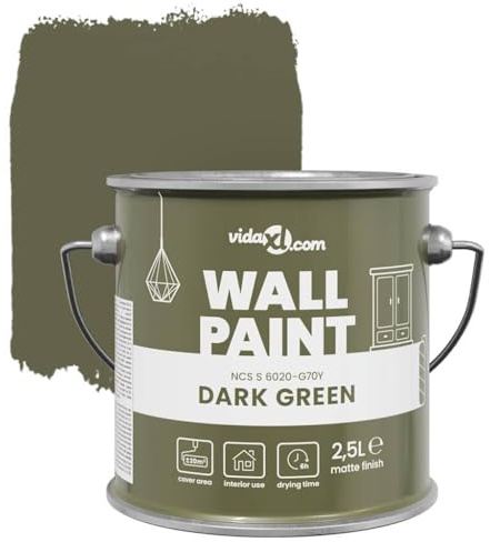 vidaXL Wall Paint Green 2.5 L Wall Print