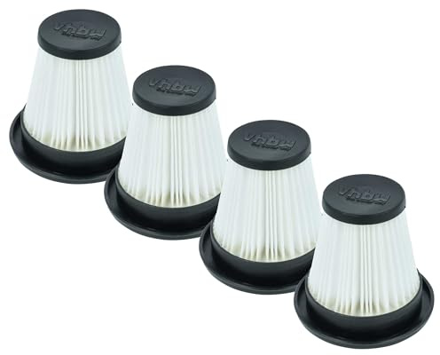 vhbw 4x Faltenfilter kompatibel mit Stihl SEA 20 Nass | & Trockensauger - Patronenfilter Schwarz Weiß