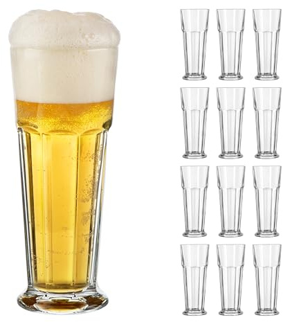 Libbey 70689 Bierglas/Trinkglas GIBRALTAR aus Pressglas, 24er Set, 414 ml