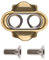 Crankbrothers Pedalplatten 2-Loch Premium, Gold, 10060