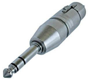 Neutrik NA3FP – ADAPTOR XLR Female to 6.35 mm Stereo Jack