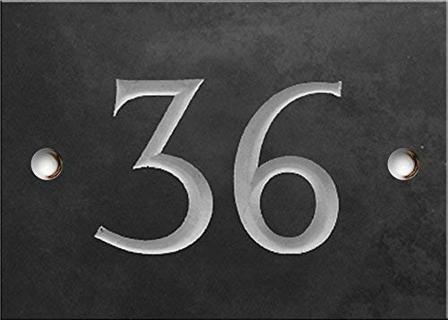 Ardesia numero civico - 1 su 99 (selezionare il numero qui) - Numeri 36