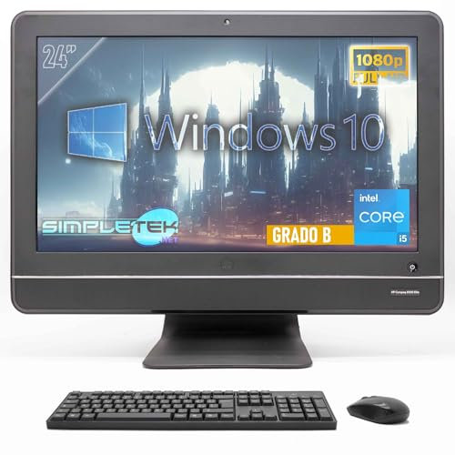 HP 8200 Computer All In One 23” | Core i5 | 8GB RAM 240GB SSD | Windows 10 Home | Con Webcam e Lettore DVD-RW (Ricondizionato)