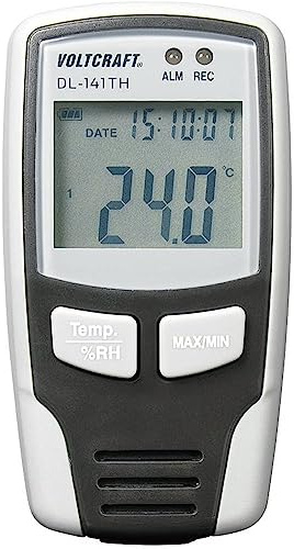 Voltcraft DL-141TH Multi-Datenlogger Messgroeße Temperatur, Luftfeuchtigkeit-40 bis 70 °C 0 bis 10