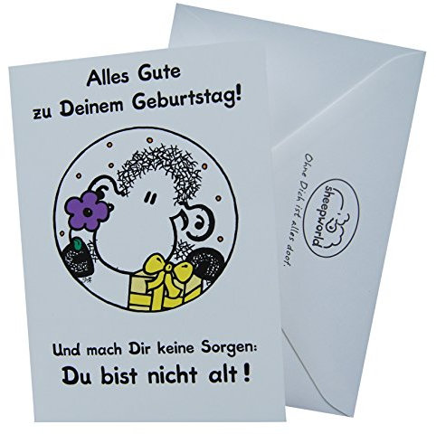 Sheepworld Glückwunschkarte Grußkarte Geburtstag