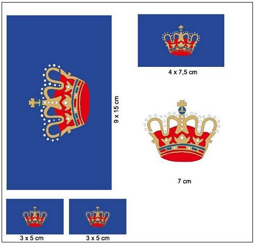 Aufkleber Set Fehmarn Fahne Flagge