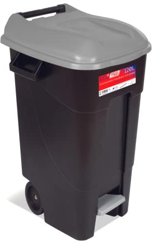 Tayg EcoTayg 120 - Contenedor de reresiduos con pedal, Gris, 120 l