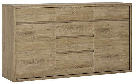 Furniture To Go Shetland 2 door 6 drawer chest in Shetland Oak