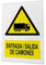 akrocard - Cartel Resistente PVC - Entrada/Salida Camiones - Señaletica de Aviso - señal disuasorio Ideal para Colgar y Advertir