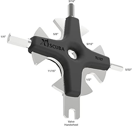 XS Scuba TL127 Star-Tool Universalwerkzeug für Atemregler