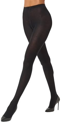 Wolford Damen Glanz Fein Strumpfhose Merino Tights 11310, 60 DEN, Gr. Large, Schwarz (Black 7005)