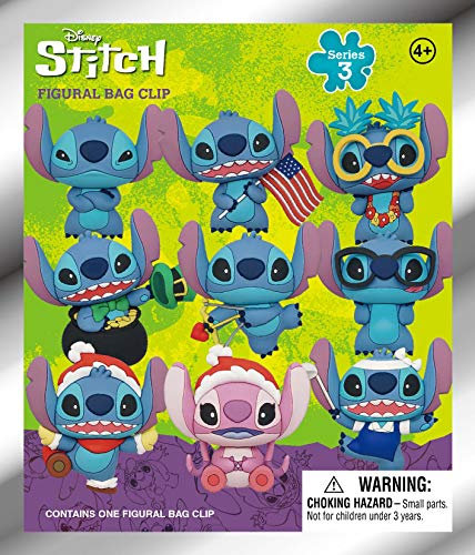 Disney Stitch 3D Foam Bag Clip – Series 3