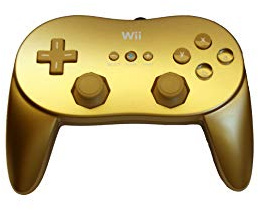 Classic Controller Pro Gold Original Nintendo - Wii *