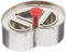 Städter Brezel m. Auswerfer 6,5 cm, Edelstahl, Silber-rot, 6.5 x 6.5 x 6.5 cm