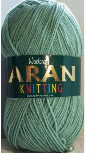Aran 400g Wool/Knitting Yarn (Green (470))