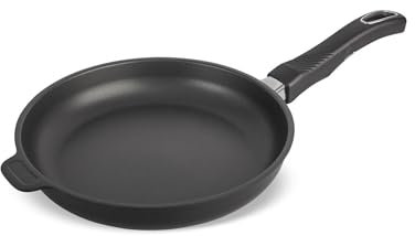 Original Gundel GUSS-BRATPFANNE INDUKTION flach, Ø 24 cm, Höhe 4,5 cm, BIOTAN-Oberfläche, PFOA-frei, Akku-Therm Boden - abnehmbarer Griff