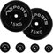 Hantelscheiben Paar Professional aus 100% Gusseisen 5-20 kg Hantel (2 x 15 kg - Schwarz)