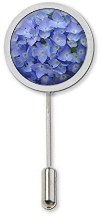 Hydrangea Flower Stick Pin Badge Tie Pin With Protector Ideal Birthday Gift c668