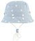 Cloud Kids Chapeau Bob Bébé Enfant Chapeau de Soleil Unisexe en Coton Pliable Protection Anti-UV Solaire Plage Été Voyage (Bleu Clair, 48CM pour 6-12 Mois)
