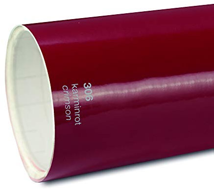 Unbekannt 11€/m² Oracal Plotterfolie Glanz 751c 306 Karminrot 31,5 cm Breite gegossene Plotter Möbel-Folie selbstklebend High Performance cast