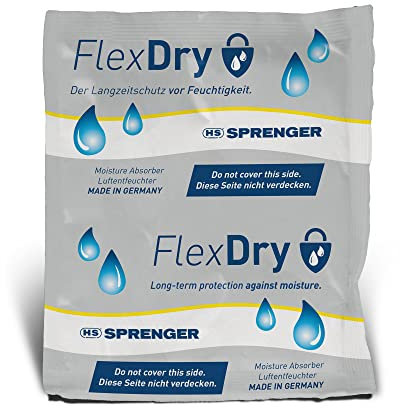 Sprenger FlexDry Luftentfeuchter Kissen gegen Feuchtigkeit und Schimmel oder beschlagene Autoscheiben kein Auslaufen Ohne Strom ideal für Auto, Boot, Wohnwagen