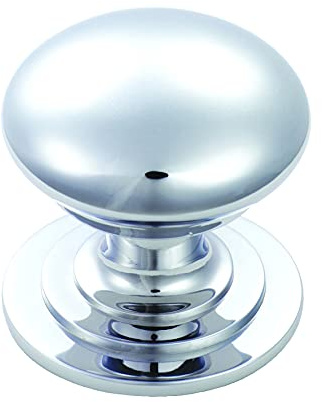 Carlisle Brass Victorian Knob – 42mm Polished Chrome Cupboard & Cabinet Door Knob