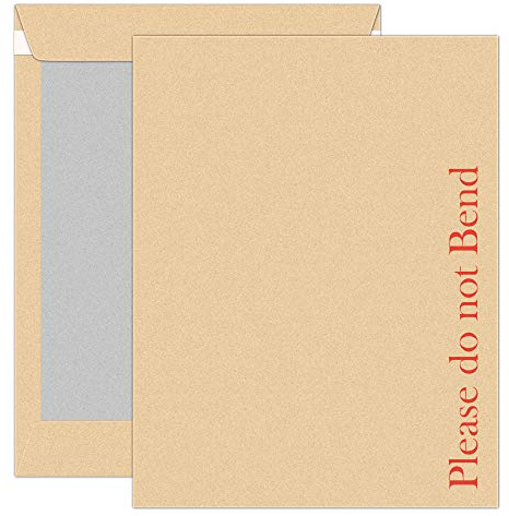 20Pcs A5 Envelopes iSOUL 229mm x 162mm A5 C5 Manilla Hard Board Backed Envelopes Do Not Bend Envelope