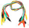 Fafeicy 10 piezas Cable de pinza de cocodrilo, 19.7 pulgadas (1 paquete) 50 cm, Cable de pinzas de cocodrilo de doble extremo de 35 mm