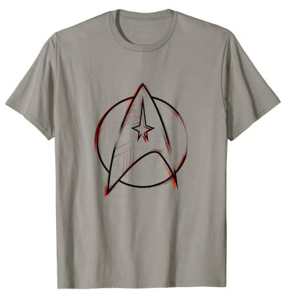 Star Trek: The Original Series Starfleet Sketch Red & Black T-Shirt