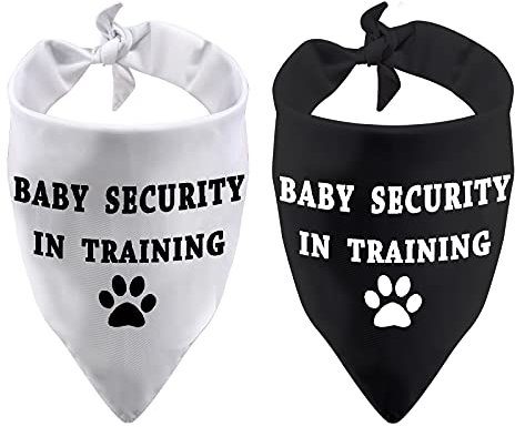 Generic Lustiges Hunde-Halstuch, für Sicherheit im Training, Dreiecksdruck, Halstuch für Babys